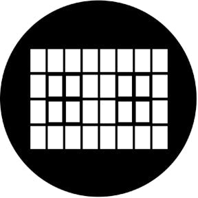 77279 Industrial Window - Rosco Standard Steel Gobo