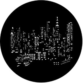 77287 NYC Skyline - Rosco Standard Steel Gobo