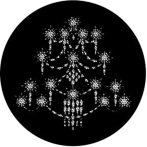77290 Chandelier A - Rosco Standard Steel Gobo