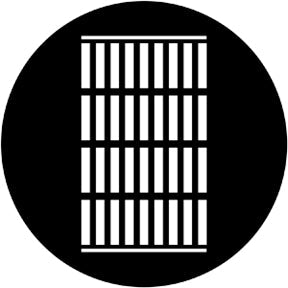 77980 Jail Bars - Rosco Standard Steel Gobo