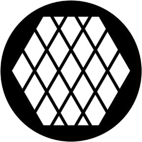 78044 Large Diamonds - Rosco Standard Steel Gobo