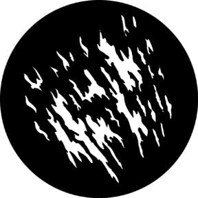 78244 Blowing Flames - Rosco Standard Steel Gobo