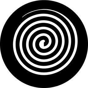 78680 Spiral Path Inverse - Rosco Standard Steel Gobo