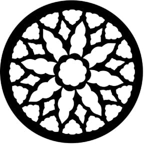 77145 Rose Window 2 - Rosco Standard Steel Gobo
