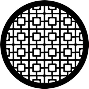 77740 Chinese Screen - Rosco Standard Steel Gobo