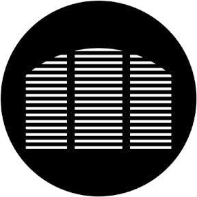 77755 Morgue Window - Rosco Standard Steel Gobo