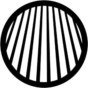 78046 Perspective Lines 1 - Rosco Standard Steel Gobo