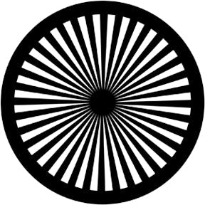 78077 Radial Spokes - Rosco Standard Steel Gobo