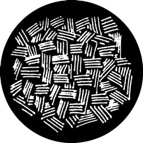 78232 Chicken Scratch - Rosco Standard Steel Gobo